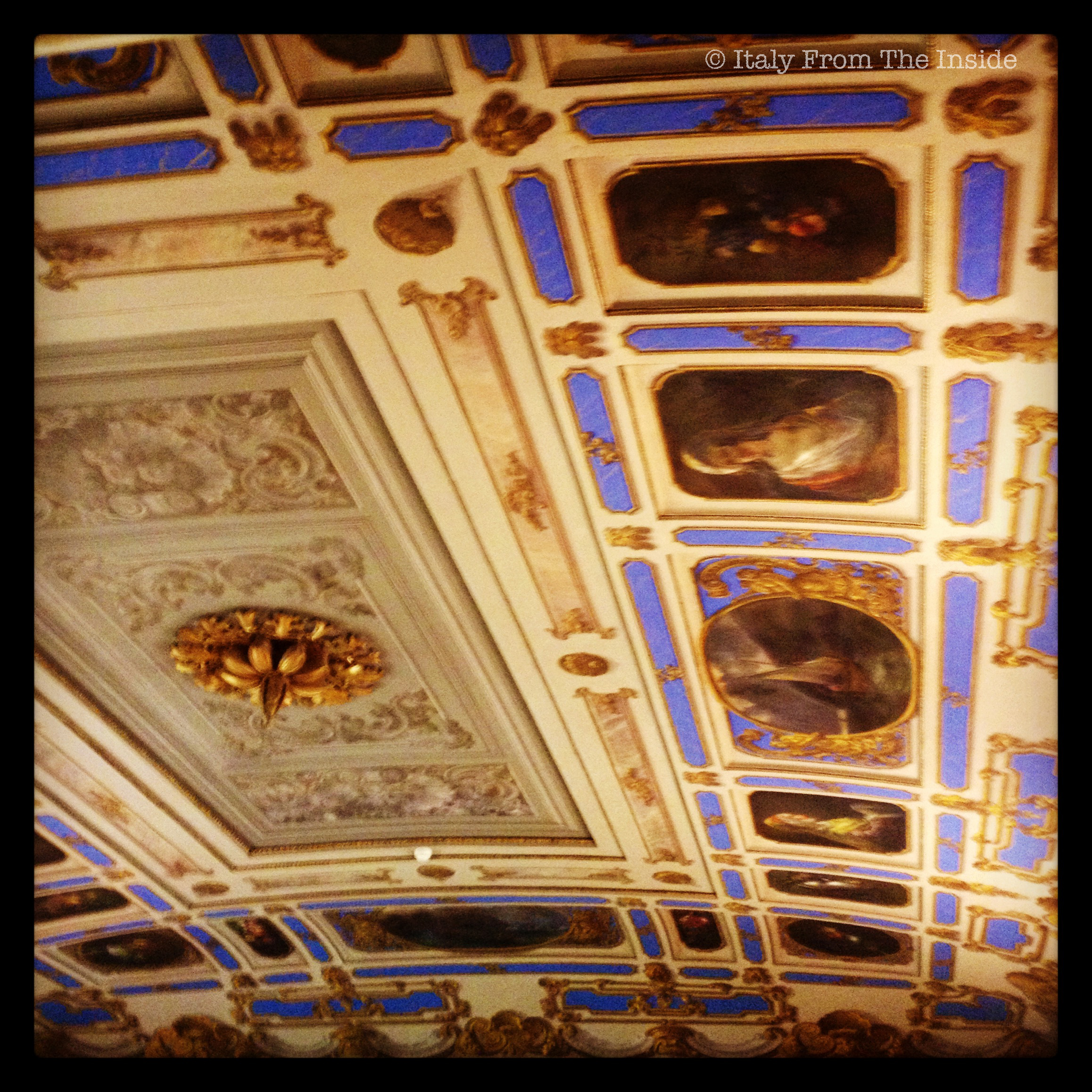 Studying under a frescoed ceiling