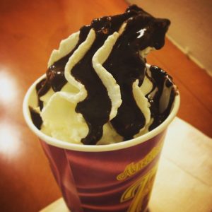 Gelato with whipping cream- Italy from the Inside