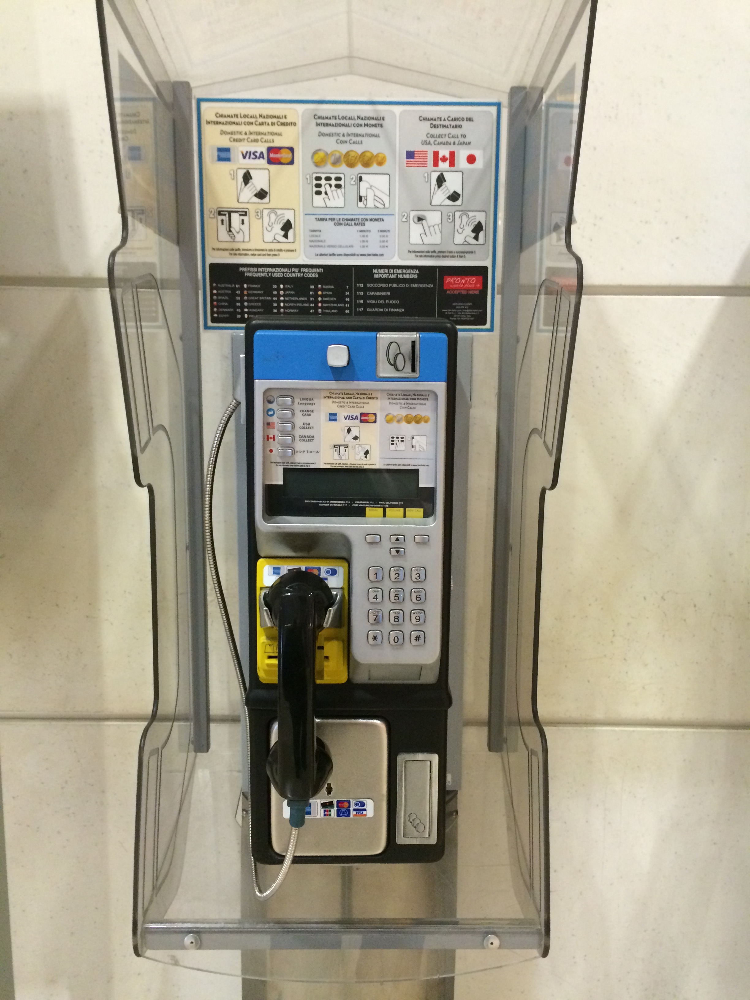CC pay phone- Italy from the Inside