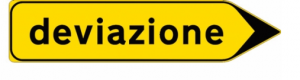 Italian detour sign- Italy from the Inside