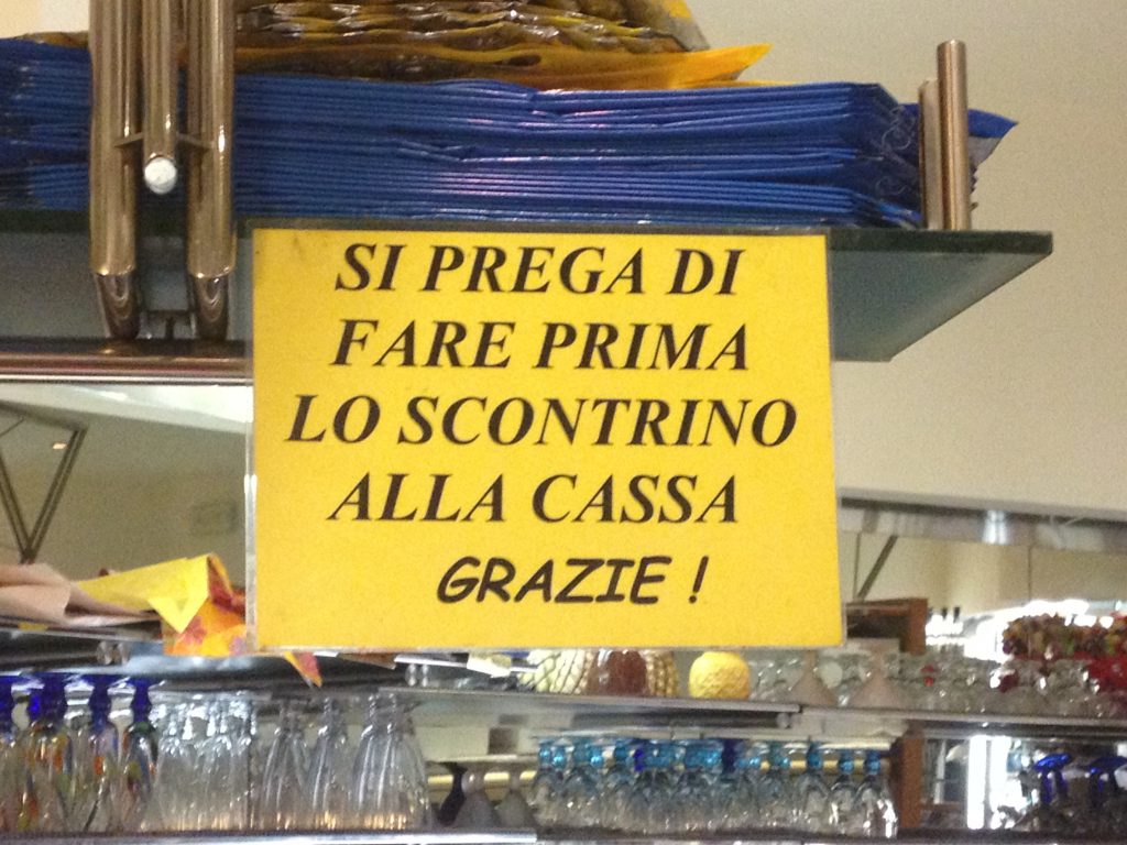 At an Italian bar- Italy from the Inside